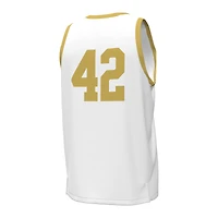 Men's Under Armour #42 White Notre Dame Fighting Irish Replica Basketball Jersey