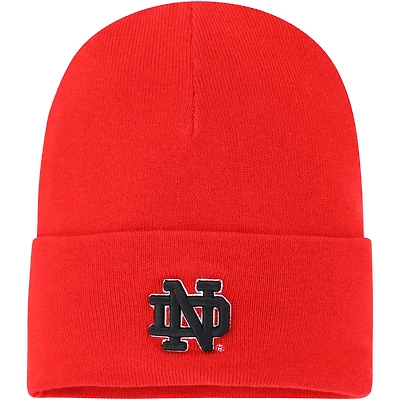 Bonnet en tricot à revers rouge Under Armour Notre Dame Fighting Irish Signal Caller pour hommes
