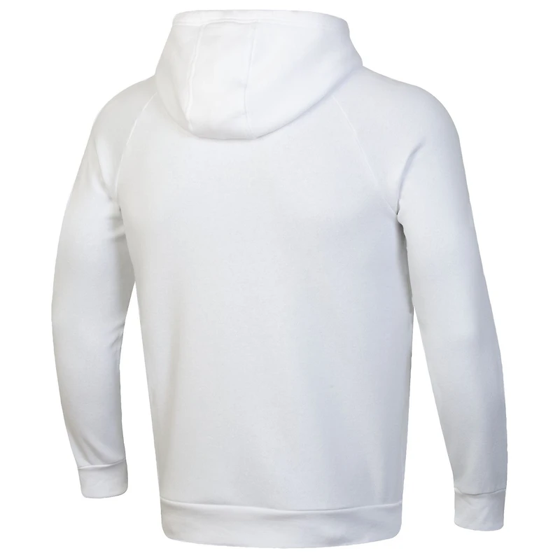 Men's Under Armour White Notre Dame Fighting Irish 2024 Shamrock Series Rival Fleece Pullover Hoodie