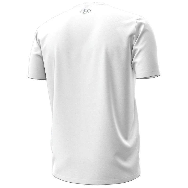 T-shirt de performance Under Armour blanc pour homme, Notre Dame Fighting Irish 2025