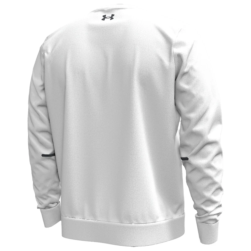 Men's Under Armour White Notre Dame Fighting Irish Football Unstoppable Fleece Sweatshirt