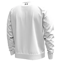 Men's Under Armour White Notre Dame Fighting Irish Football Unstoppable Fleece Sweatshirt