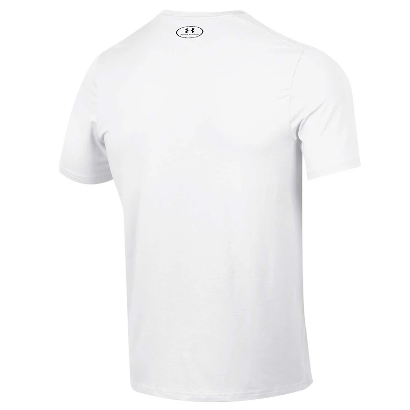 T-shirt de hockey blanc Under Armour pour homme Notre Dame Fighting Irish Ireland