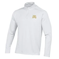 Haut à enfiler glissière quart de tour blanc Under Armour Notre Dame Fighting Irish Ireland Motion pour homme