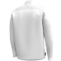 Men's Under Armour  White Notre Dame Fighting Irish Motivate Quarter-Zip Performance Jacket