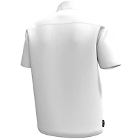 Haut à manches courtes et fermeture éclair quart de tour pour homme Under Armour Notre Dame Fighting Irish Motivate blanc