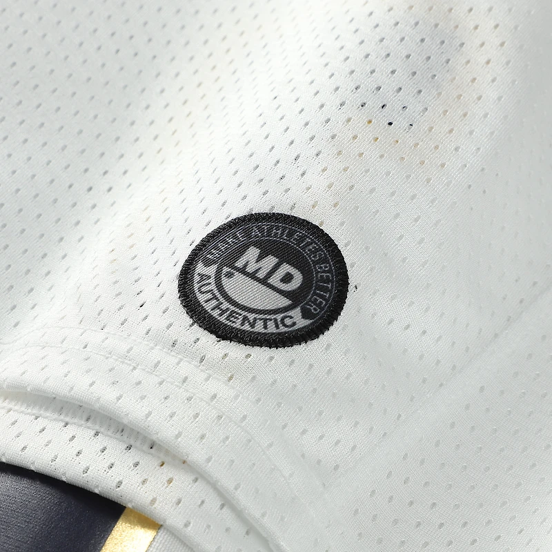 Maillot de football réplique Under Armour blanc Notre Dame Fighting Irish n°1 pour homme