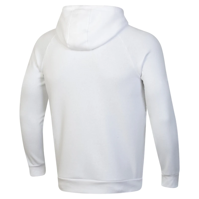 Sweat à capuche blanc Under Armour Notre Dame Fighting Irish PLACT Gold Rush Rival Raglan pour hommes