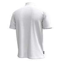 Men's Under Armour White Notre Dame Fighting Irish Playoff Chest Stripe Performance Polo