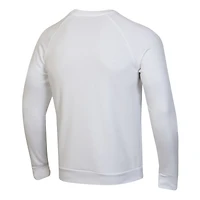 Men's Under Armour  White Notre Dame Fighting Irish Sideline Rival Fleece Crewneck Sweatshirt