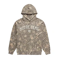 Sweat à capuche polaire camouflage Uscape Apparel pour homme, motif Notre Dame Fighting Irish Back Bay