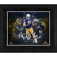 Collage encadré des stars du jeu de Michael Mayer, Notre Dame Fighting Irish, 16" x 20"