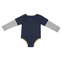 Body à manches longues pour nouveau-né et bébé Colosseum Navy Notre Dame Fighting Irish Next Stop