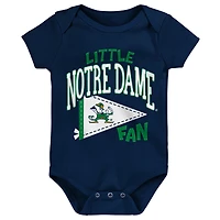 Newborn Outerstuff Navy Notre Dame Fighting Irish Little Banner Bodysuit