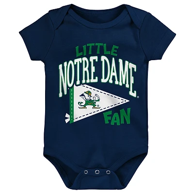 Newborn Outerstuff Navy Notre Dame Fighting Irish Little Banner Bodysuit
