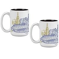 Notre Dame Fighting Irish 15oz. Campus Line Art Coffee Mug Two-Pack