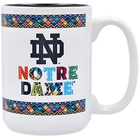 Notre Dame combattant les Irlandais 15oz. Tasse du patrimoine hispanique