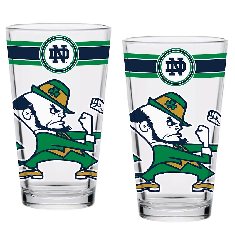 Notre Dame Fighting Irish 16oz. Classic Pint Glass Two-Pack