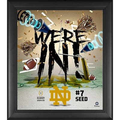Notre Dame Fighting Irish 2024-25 College Football Playoff Framed 15" x 17" We're In Collage