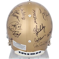 Notre Dame Fighting Irish Autographed Riddell Authentic Helmet with 32 Signatures Including Joe Montana, Ara Parseghian & Jerome Bettis