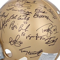 Notre Dame Fighting Irish Autographed Riddell Authentic Helmet with 32 Signatures Including Joe Montana, Ara Parseghian & Jerome Bettis
