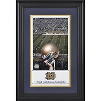 Notre Dame Fighting Irish Framed 10'' x 18'' 11-Time Football National Champions Legacy Print