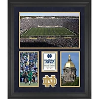 Collage encadré à 3 ouvertures de 20'' x 24'' du stade Notre Dame Fighting Irish