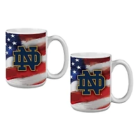 Ensemble de deux tasses américaines Notre Dame Fighting Irish de 44 cl