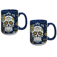 Notre Dame Fighting Irish Lot de deux tasses Dia De Los Muertos