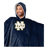 Patch logo Pegasus Notre Dame Fighting Irish 60" x 80" Sherpa Team Color Bloncho