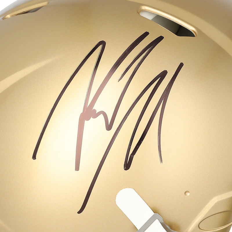 Riley Leonard Notre Dame Fighting Irish Autographed Riddell Speed Authentic Helmet