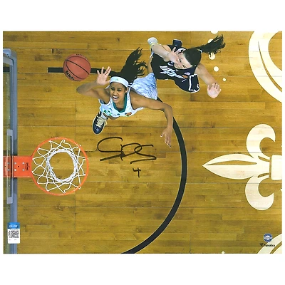 Photo dédicacée de Skylar Diggins-Smith, joueuse des Fighting Irish de Notre Dame (40 x 50 cm), prise de dessus