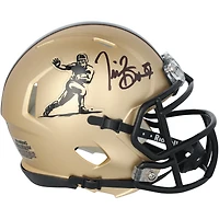 Tim Brown Notre Dame Fighting Irish Autographed Riddell Heisman Gold Speed Mini Helmet