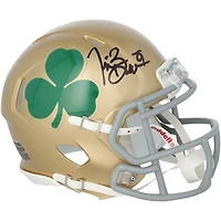 Casque Riddell Shamrock Speed ​​Mini autographié par Tim Brown (Notre Dame Fighting Irish)