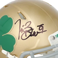 Tim Brown Notre Dame Fighting Irish Autographed Riddell Shamrock Speed Mini Helmet  