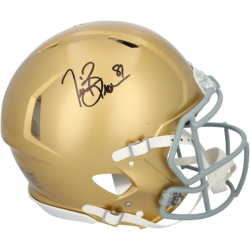 Tim Brown Notre Dame Fighting Irish Autographed Riddell Speed Authentic Helmet  
