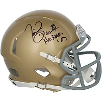 Tim Brown Notre Dame Fighting Irish Autographed Riddell Speed Mini Helmet with "Heisman 87" Inscription