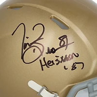 Tim Brown Notre Dame Fighting Irish Autographed Riddell Speed Mini Helmet with "Heisman 87" Inscription