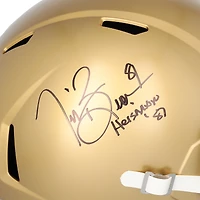 Réplique du casque Riddell Speed autographié par Tim Brown des Fighting Irish de Notre Dame avec l'inscription « 87 Heisman »