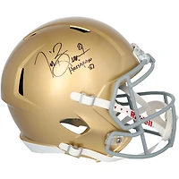 Réplique du casque Riddell Speed autographié par Tim Brown des Fighting Irish de Notre Dame avec l'inscription « 87 Heisman »