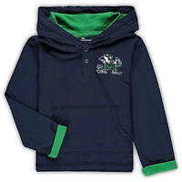 Toddler Colosseum Navy/Heathered Gray Notre Dame Fighting Irish Poppies Hoodie and Sweatpants Set
