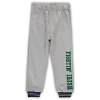 Toddler Colosseum Navy/Heathered Gray Notre Dame Fighting Irish Poppies Hoodie and Sweatpants Set