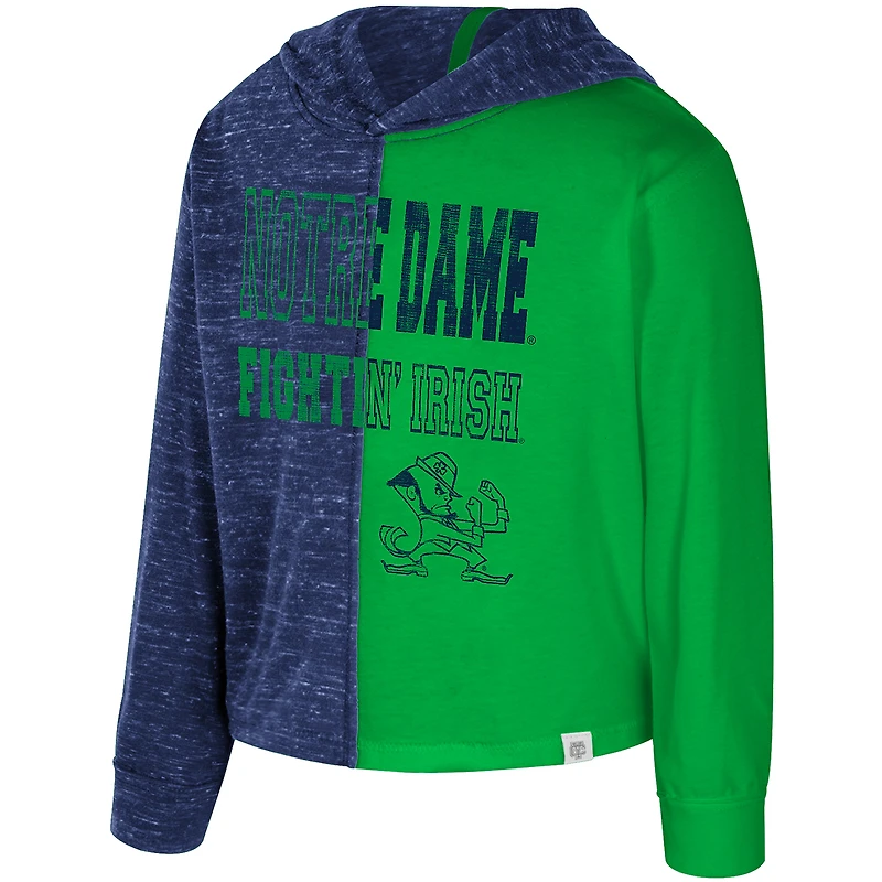Toddler Colosseum  Navy Notre Dame Fighting Irish Gals Knit Hoodie