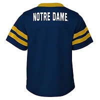 Toddler Outerstuff Navy/Gold Notre Dame Fighting Irish Red Zone Two-Piece V-Neck Top and Pants Set