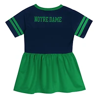 Toddler Outerstuff Navy/Green Notre Dame Fighting Irish Stadium Lights Fashion Jersey Dress