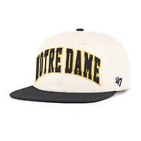 Casquette unisexe ajustable « 47 Natural Notre Dame Fighting Irish Crossover Off Hand Captain »