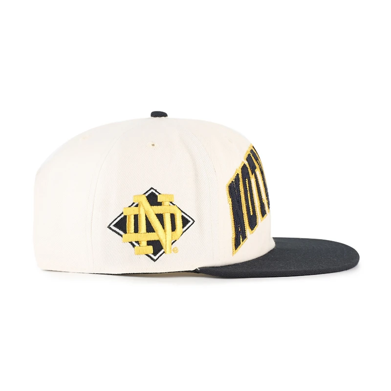 Casquette unisexe ajustable « 47 Natural Notre Dame Fighting Irish Crossover Off Hand Captain »