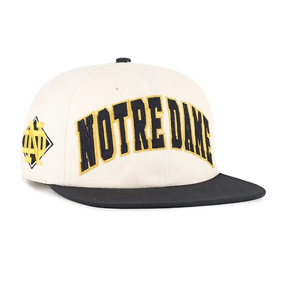 Casquette unisexe ajustable « 47 Natural Notre Dame Fighting Irish Crossover Off Hand Captain »