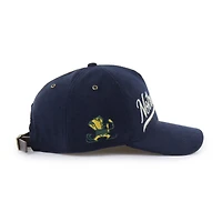 Casquette ajustable unisexe en velours côtelé Golden Age de la collection Fighting Irish de Notre Dame, modèle '47, bleu marine