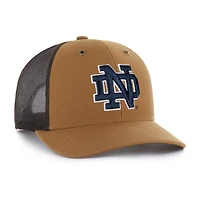Casquette unisexe Carhartt x '47 marron Notre Dame Fighting Irish Trucker ajustable